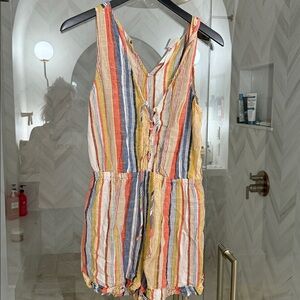 Hurley Multicolor Striped Romper